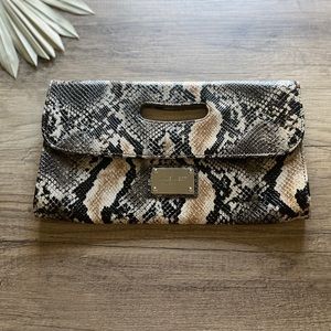 Nine West Snakeskin Clutch